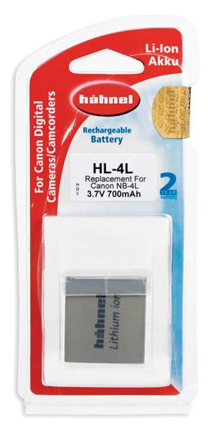 Hähnel HL-4L, Batería recargable - Canon NB-4L