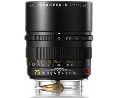 Leica 11637 APO-Summicron-M 2.0/75mm Asférico Negro