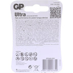 GP AAA x4 Ultra Alkaline Batteries pack