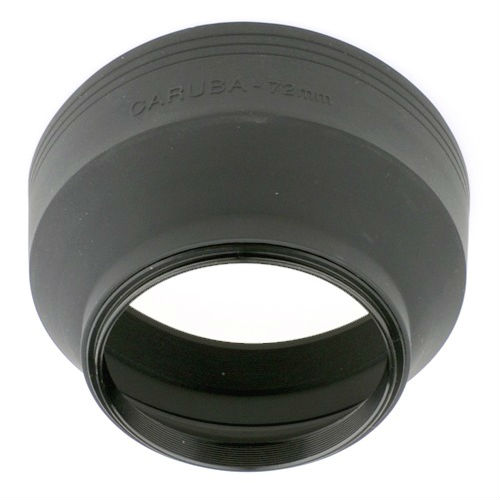 Caruba Rubberen Zonnekap 3in1 72mm