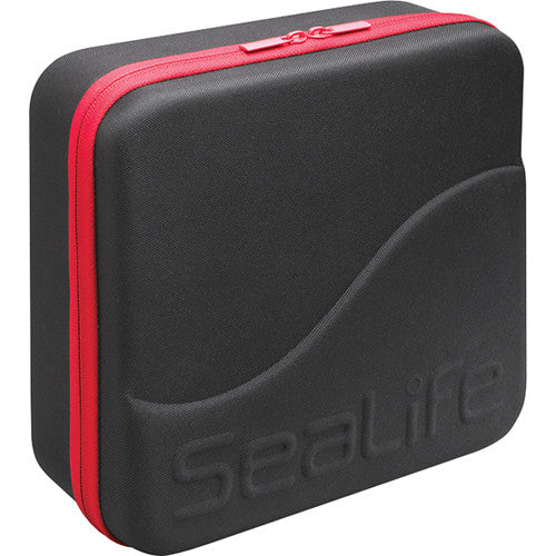 Sealife SL942, EVA Étui Grand (Noir avec Rouge Zipper)