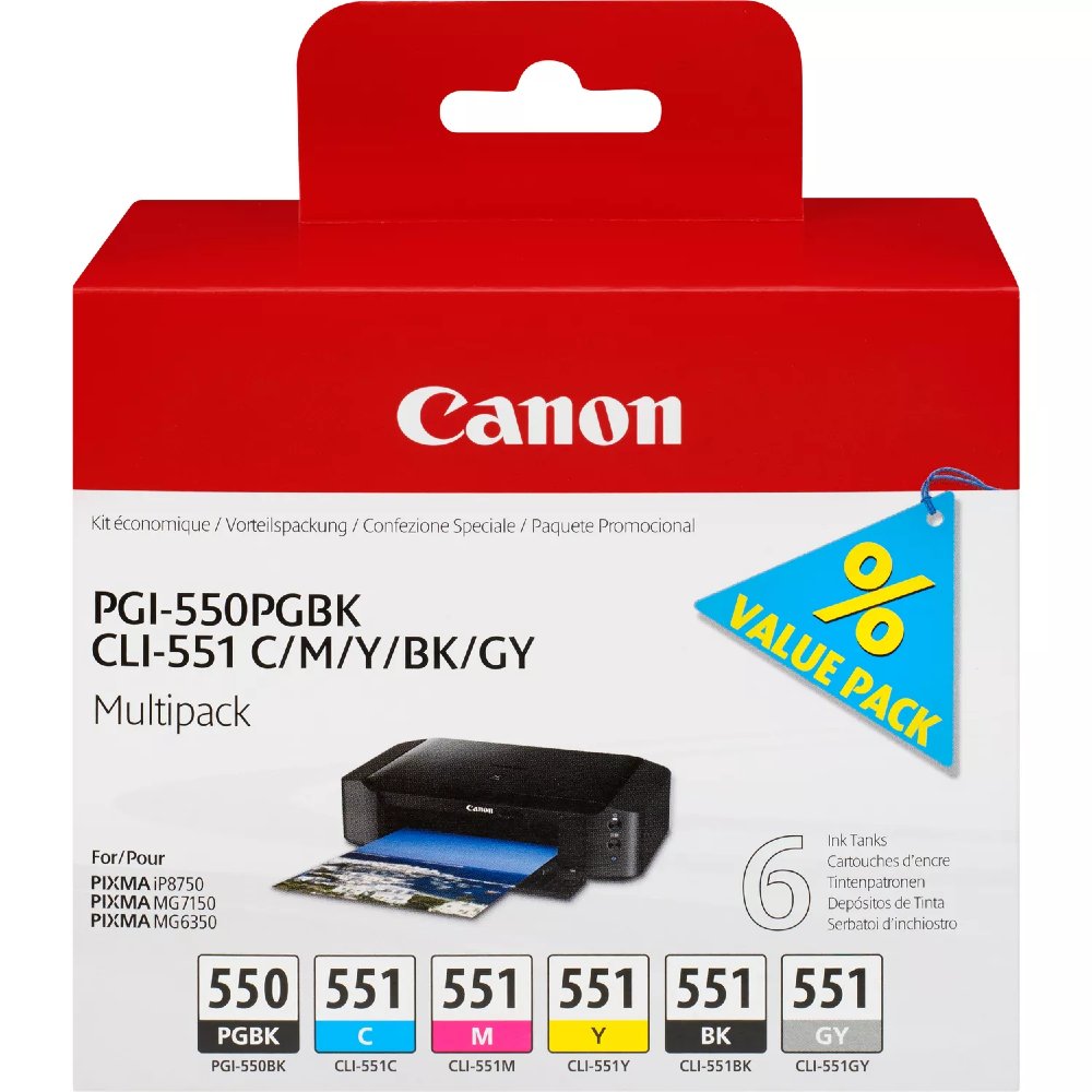 Canon PGI-550/CLI-551 Multipack Ink