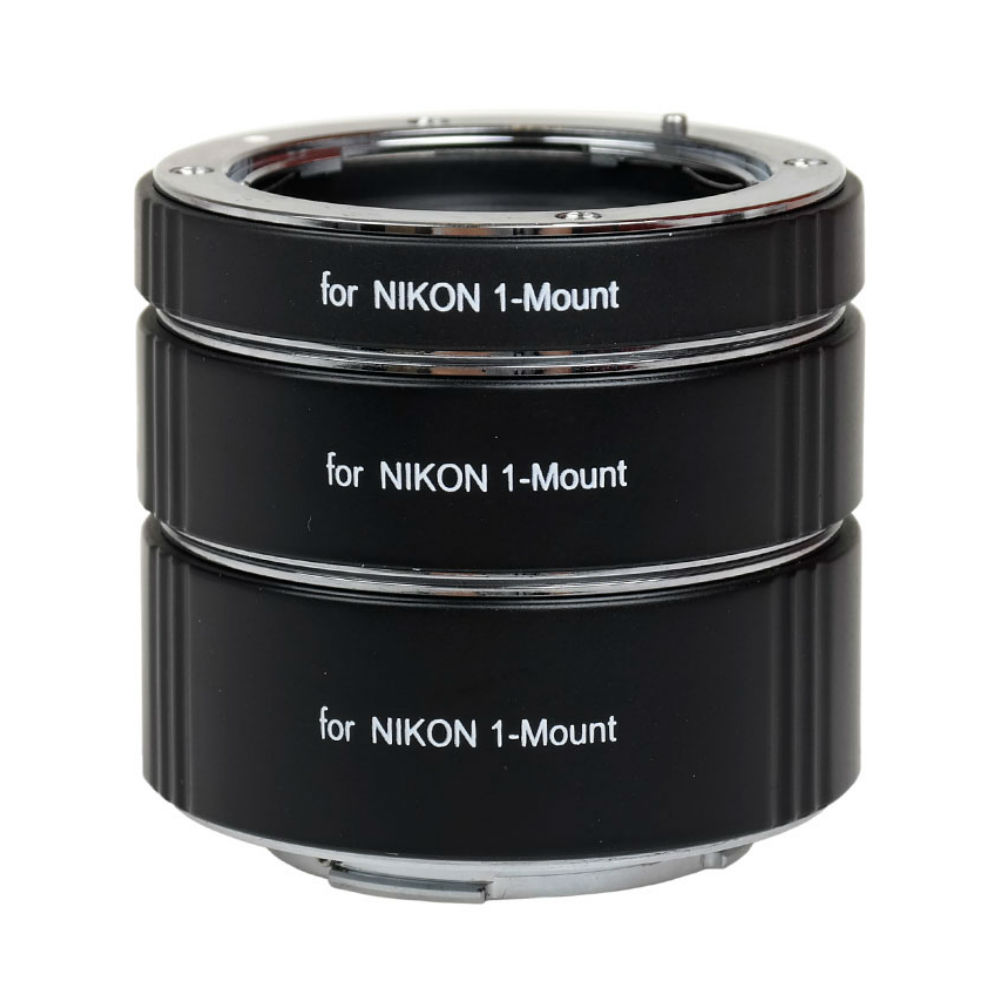 Caruba Juego de anillos intermedios para cámara de sistema Nikon 1 con montura metálica