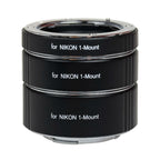 Caruba Juego de anillos intermedios para cámara de sistema Nikon 1 con montura metálica