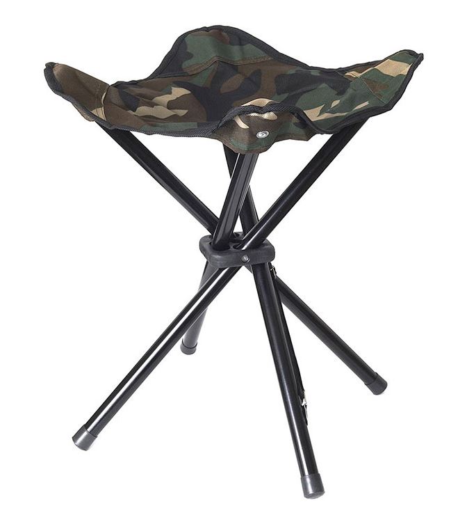 Stealth Gear Taburete plegable de 4 patas