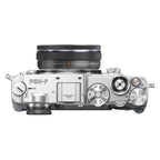 Olympus PEN-F zilver + 14-42mm Pancake EZ zwart