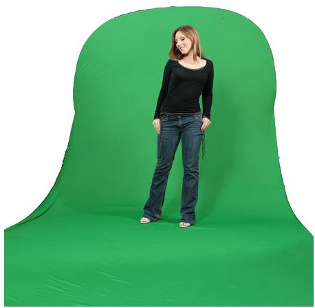 Bresser BR-TR16 180X240X240cm toile de fond vert / bleu