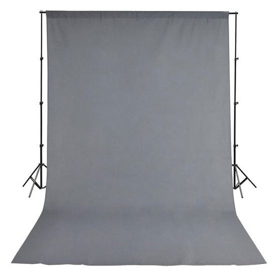 Bresser BR-D23 Soporte 240X300cm + Gris Telas de fondo 300x400cm