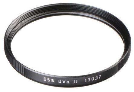 Leica 13037 Filtre UVa II E 55 Noir