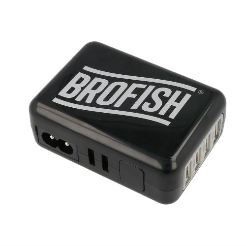 Brofish Usb Wallcharger 4 Port Schwarz