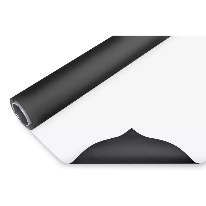 Bresser Vinilo Negro/Blanco Mate 2X6m Rollo de fondo
