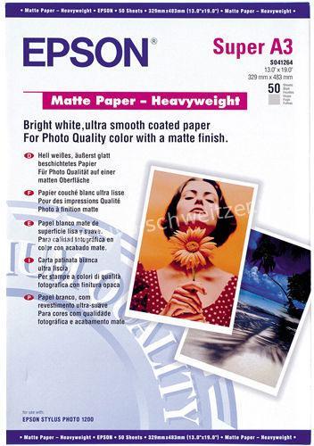 Epson S041264 Papier Mat A3+ 167g 50 feuilles