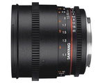 Samyang 85mm T1.5 VDSLR AS IF UMC II E-Attacco