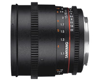 Samyang 85mm T1.5 VDSLR AS IF UMC II E-Attacco