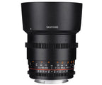 Samyang 85mm T1.5 VDSLR AS IF UMC II E-Attacco