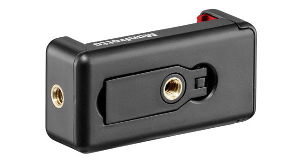 Manfrotto Compact Action Stativ schwarz + Smartphone Clamp