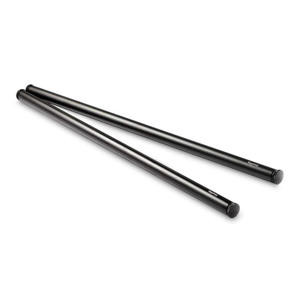 SmallRig 1054 2pcs 15mm Black Aluminum Alloy Rod (M12-40cm) 16"