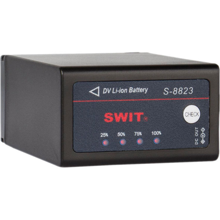 Swit S-8823 Batteria DV per JVC serie GY-HM100, BN-VF823U, uscita DC 18Wh