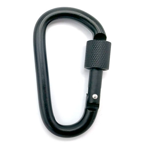 Caruba Karabiner schwarz (Satz von 3 Stück)