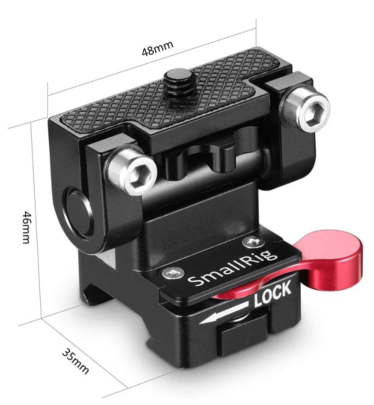 SmallRig 2100 Spiegelreflexkamera Monitor Holder Weißh NATO Clamp