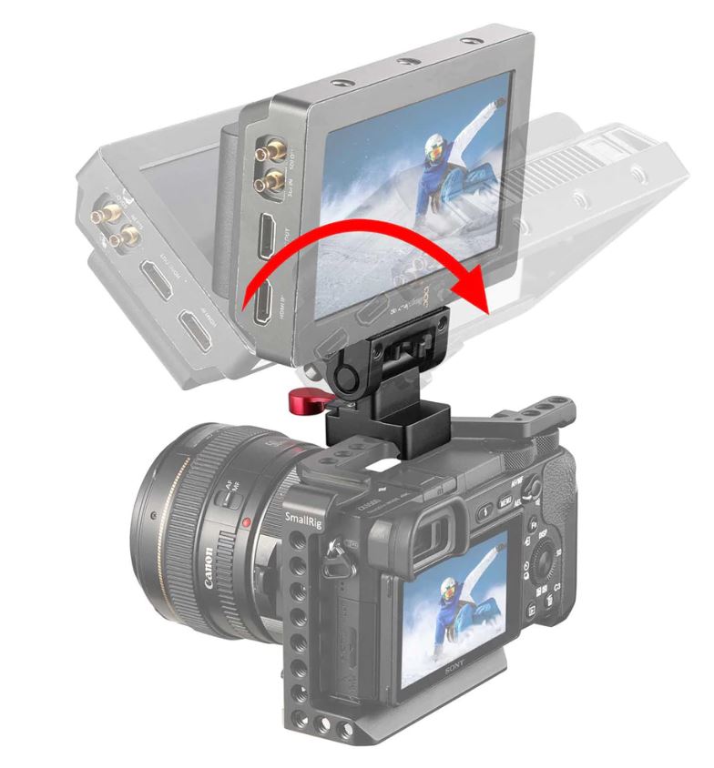 SmallRig 2100 Spiegelreflexkamera Monitor Holder Weißh NATO Clamp