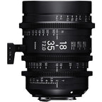 Sigma 18-35mm T2 F/VE Cine High Speed Zoom Line Sony FE Metric