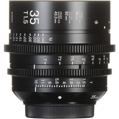 Sigma 35mm T1.5 FF F/VE Cine FF High Speed Prime FF Sony FE Metric