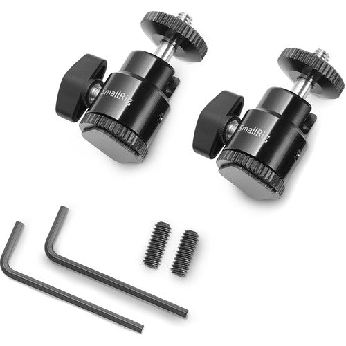 SmallRig 1/4 "Camera Hot shoe Mount with Additional 1/4" Screw (2pcs Pack) 2059