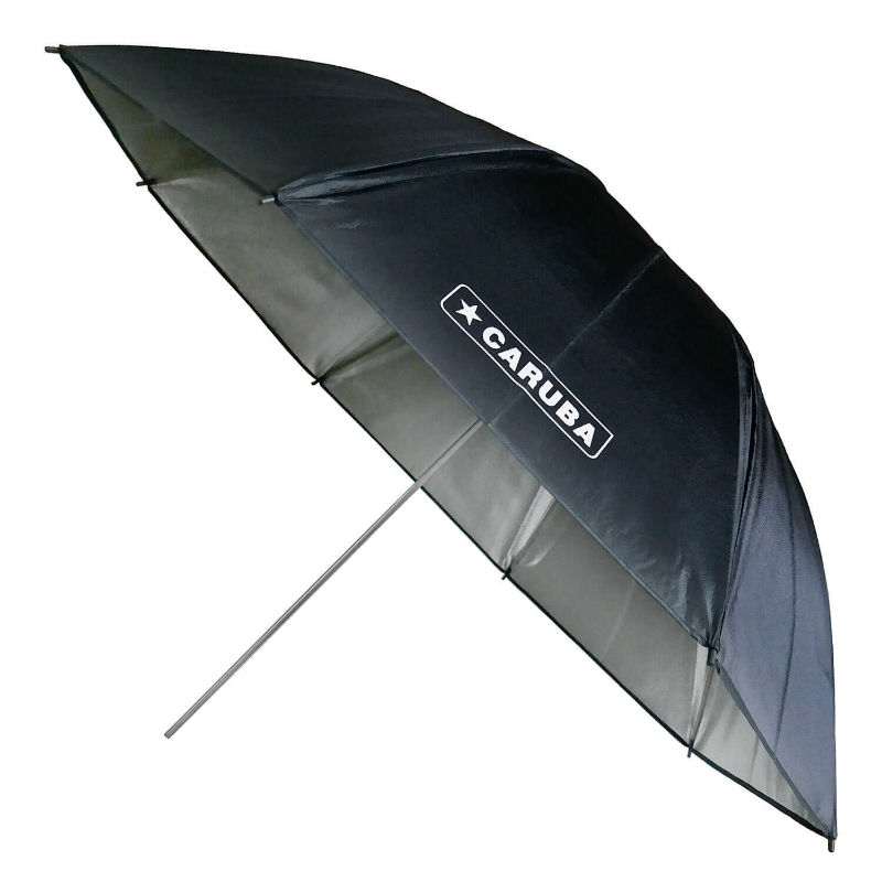 Caruba Paraguas Plateado/Negro 109cm