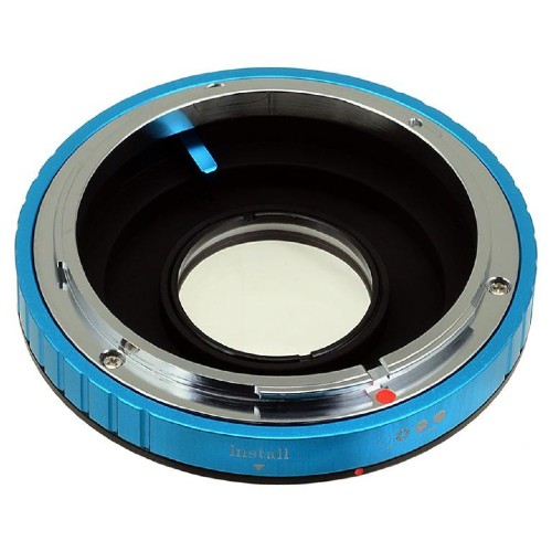 Fotodiox Pro Objektiv Mount Adapter - Canon FD & FL 35mm Spiegelreflexobjektiv auf Nikon F-Mount (mit integriertem Einstellrad für die Blendenöffnung) (FD-NikF-Pro)