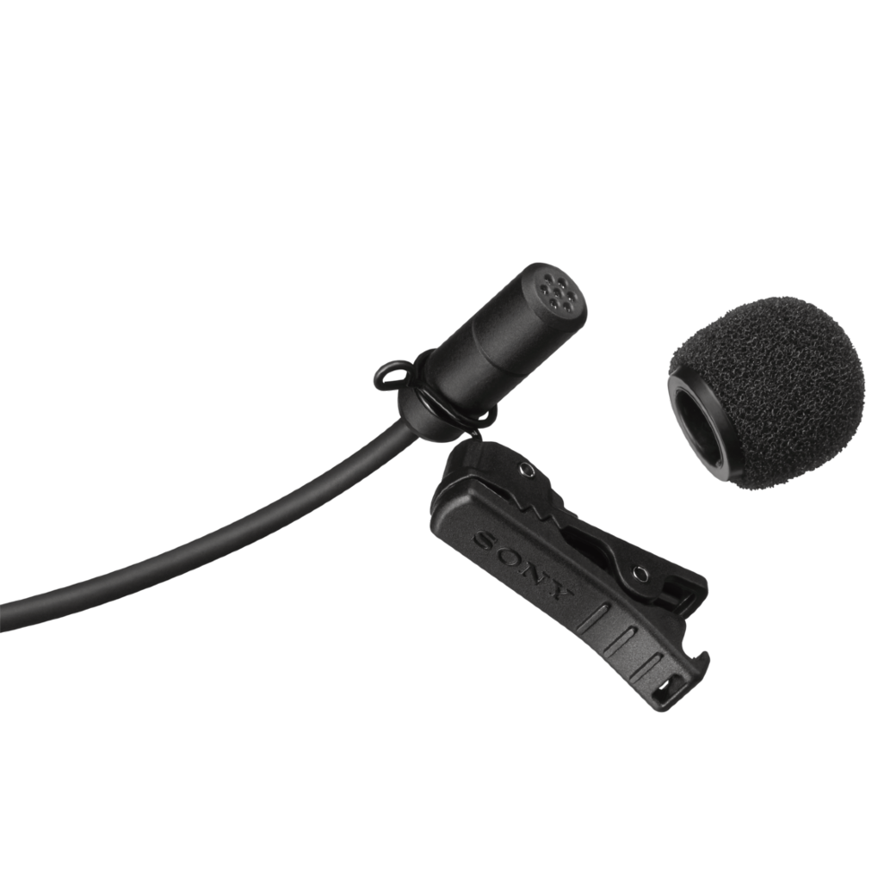 Sony Electret Microfono lavalier a condensatore di UWP-V1 e UWP-V6, omnidirezionale (ECM-V1BMP)