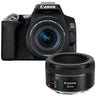 Canon EOS 250D black + 18-55mm iS STM COMPACT + EF 50mm F/1.8 STM