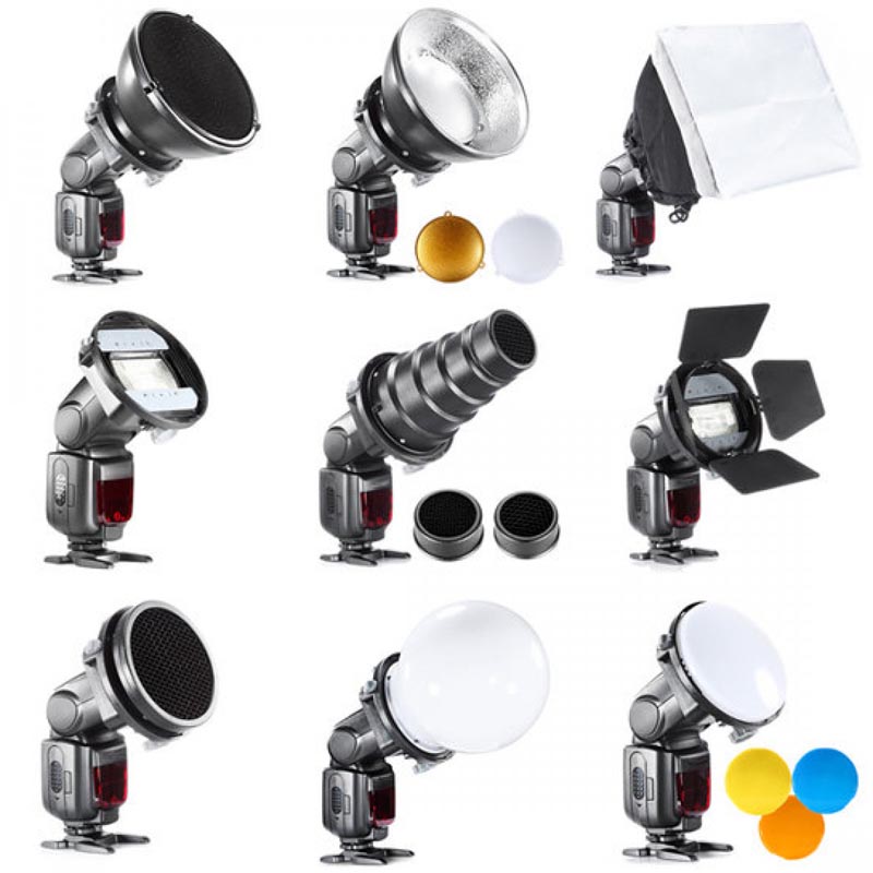 Bresser BR-Juego 9pcs Speedlite Strobist Juego