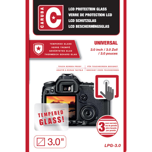 Caruba Protector de Cristal Óptico LCD 3,0" (2 unidades)