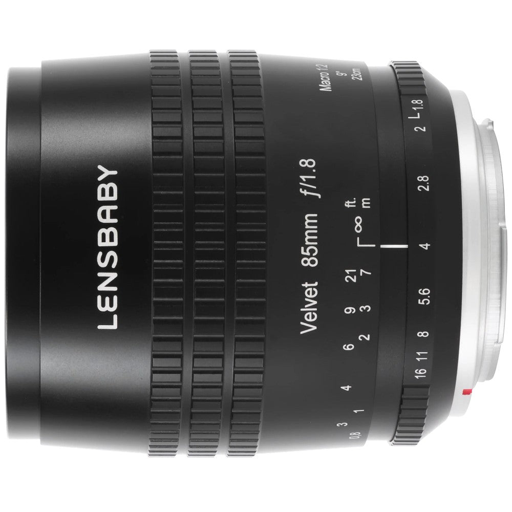 Lensbaby Velvet 85 nero Canon RF