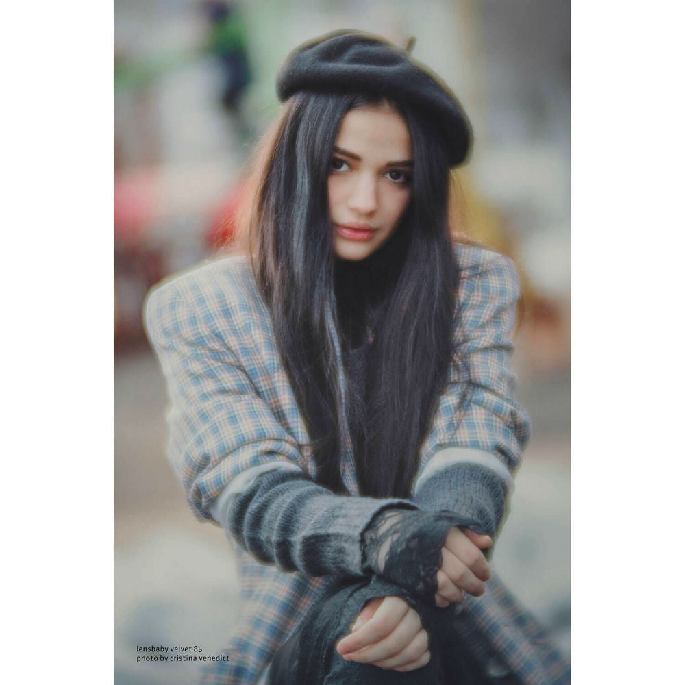 Lensbaby Velvet 85 nero Canon RF