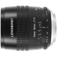 Lensbaby Velvet 85 nero Nikon Z