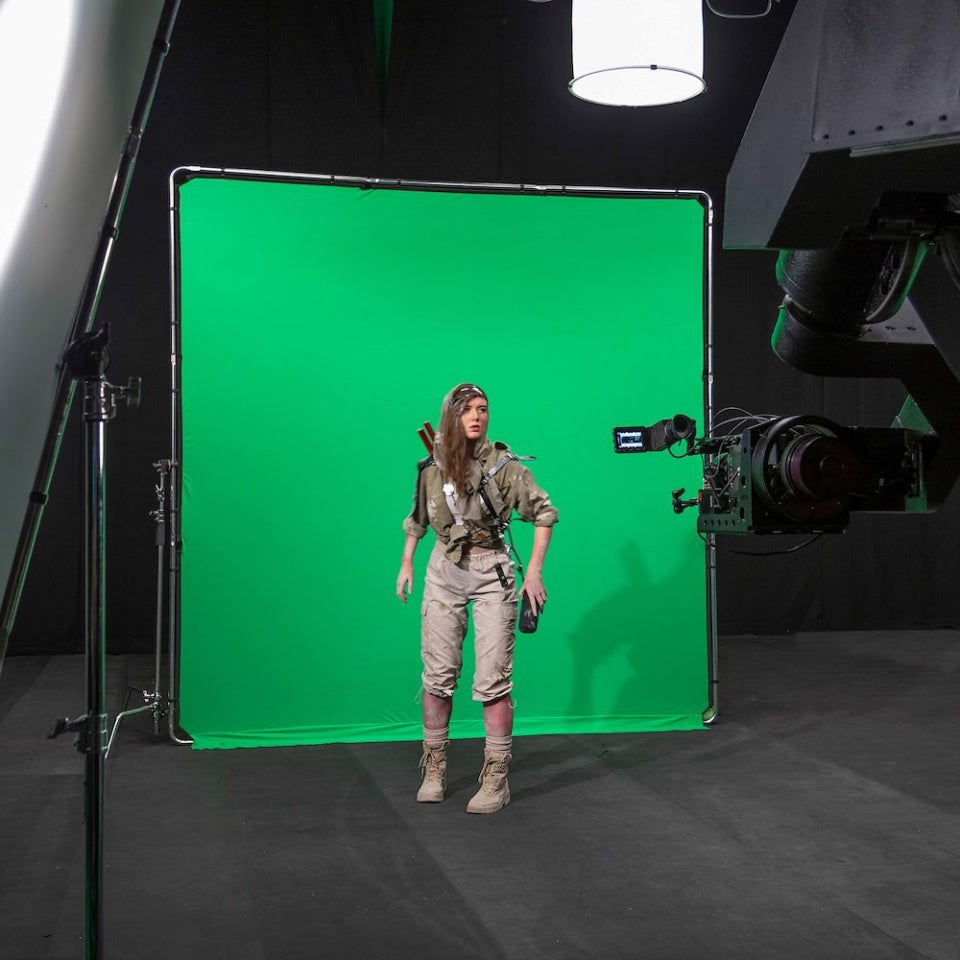Manfrotto Studiolink chroma key green screen kit 3x3