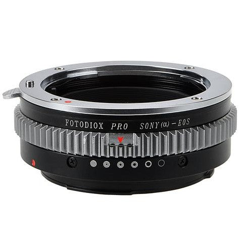 Fotodiox Pro Lens Mount Adapter - Sony Alpha A-Mount (and Minolta AF) DSLR Lens to Canon EOS (EF, EF-S) Mount SLR Camera Body, met Built-In Aperture Control Dial