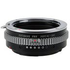 Fotodiox Pro Lens Mount Adapter - Sony Alpha A-Mount (and Minolta AF) DSLR Lens to Canon EOS (EF, EF-S) Mount SLR Camera Body, met Built-In Aperture Control Dial