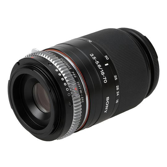 Fotodiox Pro Lens Mount Adapter - Sony Alpha A-Mount (and Minolta AF) DSLR Lens to Canon EOS (EF, EF-S) Mount SLR Camera Body, met Built-In Aperture Control Dial