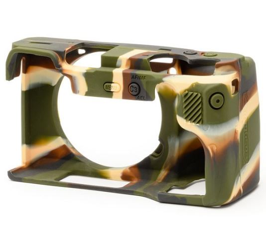 easyCover Boîtier Cover pour Sony A6600 Camouflage