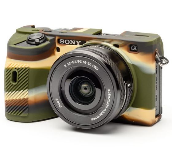 easyCover Boîtier Cover pour Sony A6600 Camouflage