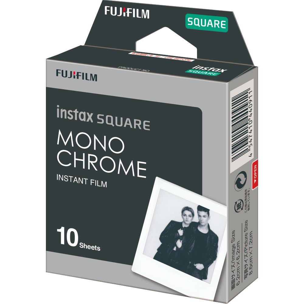 Fujifilm INSTAX SQUARE Película 10 Monocromo