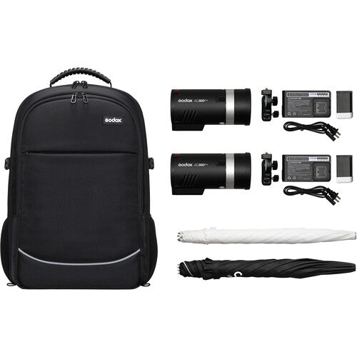 Godox Witstro AD300Pro 2-head Outdoor Flash Kit