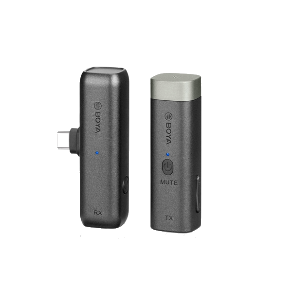 Boya BY-WM3U Microfono wireless con adattatori USB-C +3,5mm TRS e TRRS