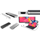 Hyper 6-in-1 USB-C hub iPad Pro silver