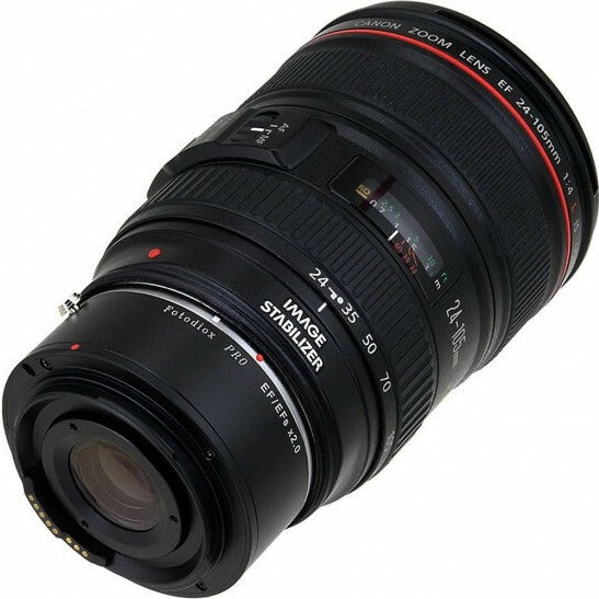 Fotodiox Pro Enfoque automático 2x Teleconversor - AF Doubler x2.0 para Objetivos Canon EOS EF y Cámaras EF / EFs (Compatible con Fotograma completo)