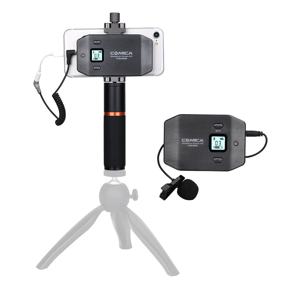 Comica UHF 6-channels Mini&Flexible Wireless Microphone met Detachable Ordinary Grip
