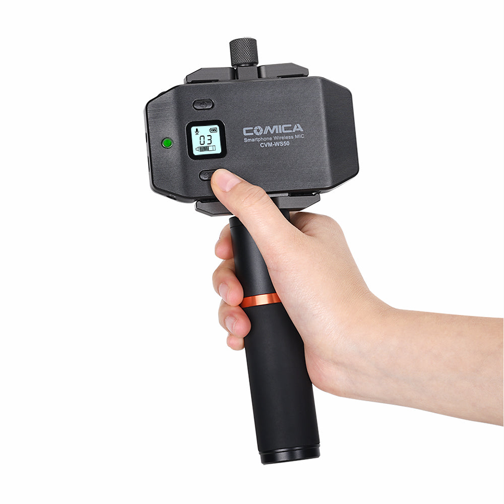 Comica UHF 6-channels Mini&Flexible Wireless Microphone met Detachable Ordinary Grip
